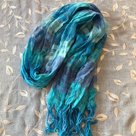 Colors of the Sea Turquoise Scarf - Picture 2 of 2